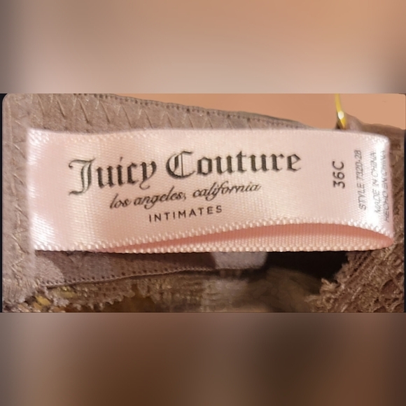 NWT ~ JUICY COUTURE INTIMATES LACEY PUSH-UP BRA SZ. 36C TAN-TALIZE - Picture 5 of 6